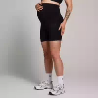 Mp Damen Umstands Radlerhose über dem Babybauch – Schwarz Xs