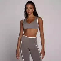 Mp Damen Velocity Kontrast Sport Bh mit Doppelter Lage – Buttercreme l