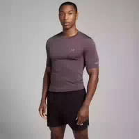 Mp Herren Active Nahtloses T Shirt mit Aufdruck – Dunkles Lila l