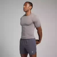 Mp Herren Active Nahtloses T Shirt mit Aufdruck – Schwarz Xxl