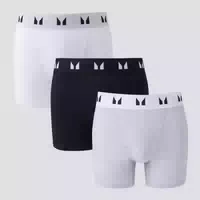 Mp Herren Boxershorts 3er Packung – Schwarz Weiß Grau Xs