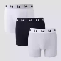 Mp Herren Boxershorts 3er Packung – Schwarz Weiß Grau l