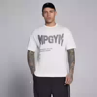 Mp Herren Lift Burnout Baumwolle Grafik T Shirt Retro Weiß m