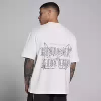 Mp Herren Lift Grafik Vintage Oversized Baumwoll T Shirt – Vintage Weiß Xxxl