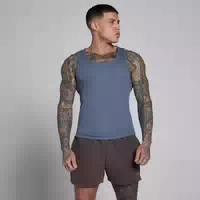 Mp Lift Ribbed Muscle Fit Vest Für Herren – Charcoal Blue M