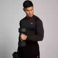 Mp Herren Tempo Nahtloses Langarmshirt mit Grafikelement – Storm Xxl