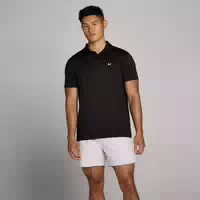Mp Herren Training Poloshirt – Schwarz l