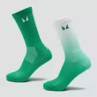 Mp Laufsocken 2er Pack – Ombré Zesty Green Light Lime Gestreift Uk 2 5