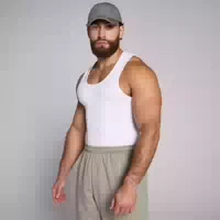 Mp Lift Ribbed Muscle Fit Vest für Herren – Charcoal Blue Xxl