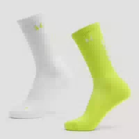 Mp Move Club Laufsocken 2er Pack Neongrün Weiß Uk 6 8