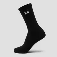 Mp Unisex Crew Socks 1 Pack Black Uk 2 5