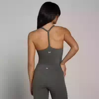Mp Womens Tempo Strappy Racerback Vest Dark Grey Xxl
