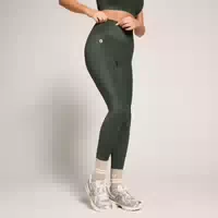 Mp X Tatiana Hochglänzende Leggings mit Hoher Taille – Dunkelgrün l