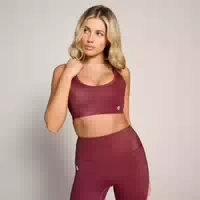 Mp X Tatiana Hochglänzender Sport Bh – Burgunderrot Xs