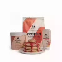Pancake Bundle Raspberry Peanut Butter, Smooth Golden Syrup