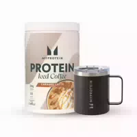 Protein Eiskaffee Bundle 20portionen Black Coffee Cup Iced Vanilla Latte