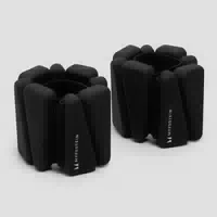 Myprotein Silikon Knöchel Handgelenkgewichte mit Tasche 2 Lbs Schwarz