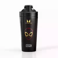 Myprotein Spiderman Shaker Aus Recyceltem Metall – Schwarz