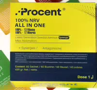 Procent – Synergetisches Nahrungsergänzungsmittel mit 100 % Nrv von Allem für Maximale Aufnahme