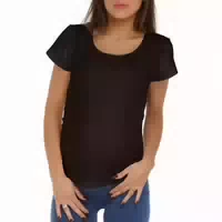 Mysanity Schwangerschafts Shirt aus Bi Elastischem Modal Schwarz
