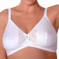 Mysanity Schwangerschfts Bh Aus Baumwolle Mit Spitze Cup C Weiß
