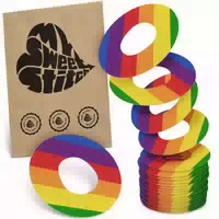 Mysweetstitch | Dexcom G7 One Stelo Ringpatch | 25 Stück | Pride