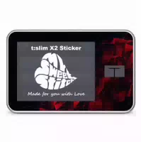Mysweetstitch | Tandem T:slim X2 Sticker | Red Triangles