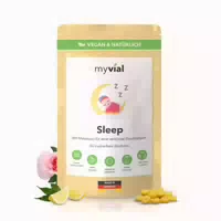 Myvial Sleep Melatonin Bonbons Zuckerfrei & Vegan mit Safran & Rosenöl 60 st