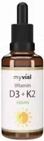 Vitamin D3 K2 Spray – Vegan, Hochdosiert | 2000 I E D3 K2 | 20 ml | Knochen & Immunsystem