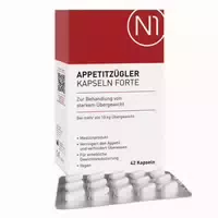 N1 Appetitzügler Kapseln Forte – Appetithemmer Zum Abnehmen & Zur Gewichtsreduktion, Reduziert Appetit & Sorgt Für Langanhaltendes Sättigungsgefühl, Appetitzuegler
