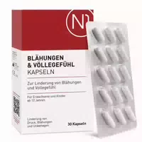 N1 Blähungen & Völlegefühl Kapseln – gegen Blähbauch & Druckgefühl im Bauch, Reduziert Gasbildung, Entlastet den Bauch & Unterstützt die Verdauung