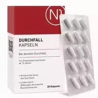 N1 Durchfall Kapseln – bei Akutem Durchfall & Magen Darm Beschwerden, Durchfallmittel Beruhigt den Darm