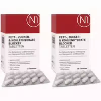 N1 Fettblocker Tabletten – zum Abnehmen & zur Gewichtsreduktion, Reduziert Kalorienaufnahme, Unterstützt Sättigungsgefühl & Verringert Appetit