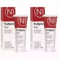 N1 Fußpilz Gel – Fußpilz Creme zur Behandlung von Pilzinfektionen der Haut, Lindert Juckreiz, Brennen & Rötungen und Bekämpft Pilze Effektiv, Creme gegen Fußpilz, Fußpflege