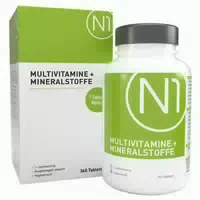 N1 Multivitamin A–z – Vitamine & Mineralstoffe Jahresvorrat zur Täglichen Versorgung, Unterstützt Immunsystem, Energie & Reduziert Müdigkeit, Multivitamine