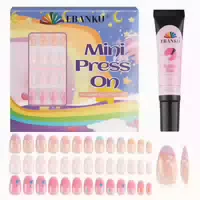 Nägel 78 Stück Fake Kinder Mädchen 6 12 Nagelkleber Rosa Ste 1 st