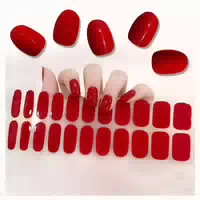 Nagelfolien 22 st Selbstklebend Uv Gel Gellack Stickers Red 1 st