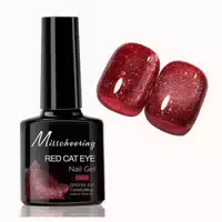 Nagellack Uv Led Gel Cat Eye 9d Holografisch Glitzer Rot Bli 1 st