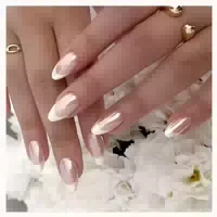 Nagelset 24tlg French Nails Mandelförmig zum Aufkleben mit Z 1 st
