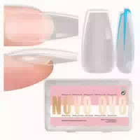 Nagelspitzen Coffin Medium Medium Coffin Clear Extra Thick 2 1 st