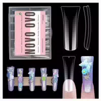 Nagelspitzen Entenfüße Gel Long Full Cover Duck Nails Clear 1 st