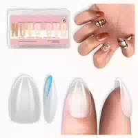 Nagelspitzen Mandel Kurz Extra Short Almond Thick Nail Tips 1 st