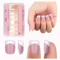 Nagelspitzen Xxs Extra Short Square Round White French Tip B 1 st