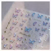 Nagelsticker 3d Schmetterling Selbstklebend 5d Stereoskopisc 1 st