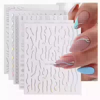 Nagelsticker Aurora 12 Blatt Holografisch Selbstklebend Nage 1 st