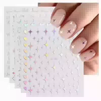 Nagelsticker Aurora 12 Blatt Holografisch Selbstklebend Nage 1 st