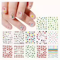 Nagelsticker für Kinder 14 Blatt Selbstklebend Regenbogen Bl 1 st
