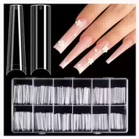 Nageltips 240 Stück 2 Stile Acryl Nagelspitzen Gelnägel Xxl 1 st