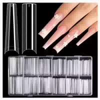 Nageltips 240 Stück 2 Stile Acryl Nagelspitzen Gelnägel Xxl 1 st