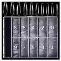 Kunstnägel Acryl 500 Nageltips Falsche Fingernägel Damen Tra 1 st